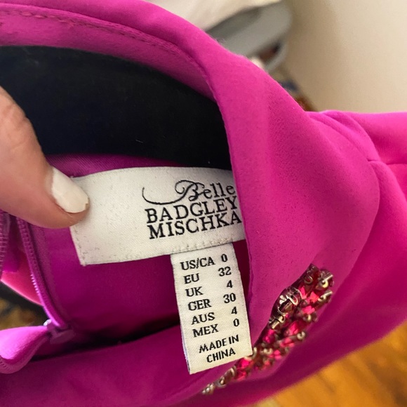 fuscia belle badgley Mishka short collard dress - Picture 3 of 3